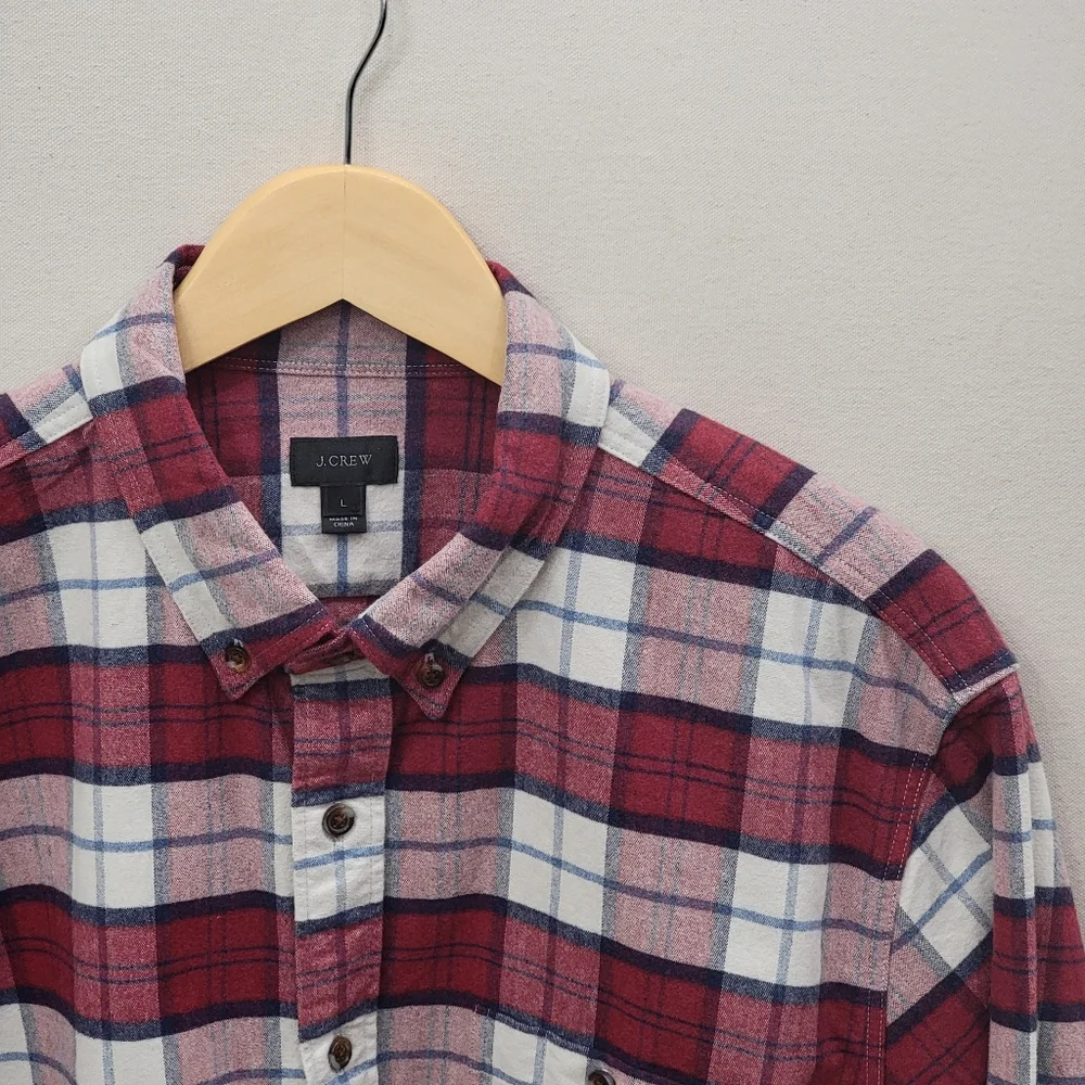 J. Crew Flannel Button Down L